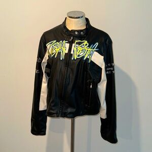 PishPosh faux leather Moto Jacket